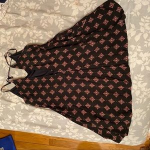 Patterned Mini Flow Dress